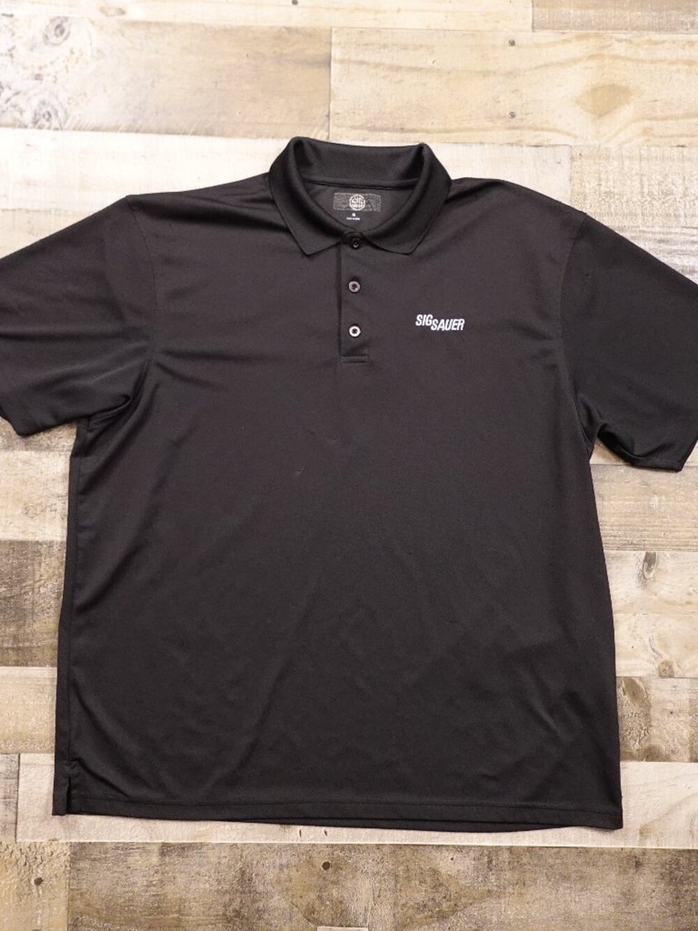 SIG SAUER Performance Polo Shirt Men’s XL Black Tactical Golf Casual FAIR